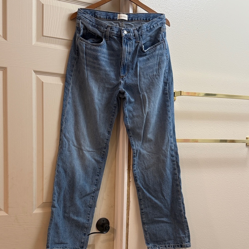 Favorite Daughter Straight-Leg Women's Jeans in Medium Blue Wash
